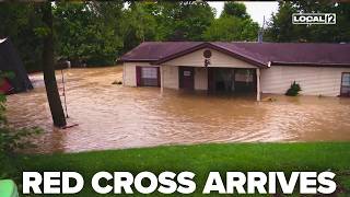 Red Cross arrives as flood victims seek shelter, supplies, and help in Indiana community