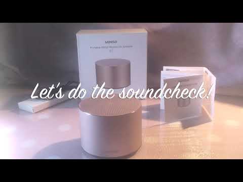 MINISO PORTABLE METAL BLUETOOTH SPEAKER BT120 UNBOXING & REVIEW