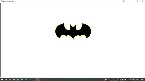 Create Batman logo using Python Turtle | Batman - Python Programming
