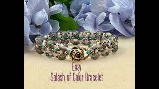 Easy Splash Of Color Bracelet Tutorial