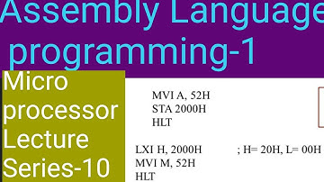 Microprocessor Lecture series-10| 8085| Assembly language programming PART-1| Malayalam
