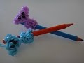 Tuto koala lastique rainbow loom pour crayon