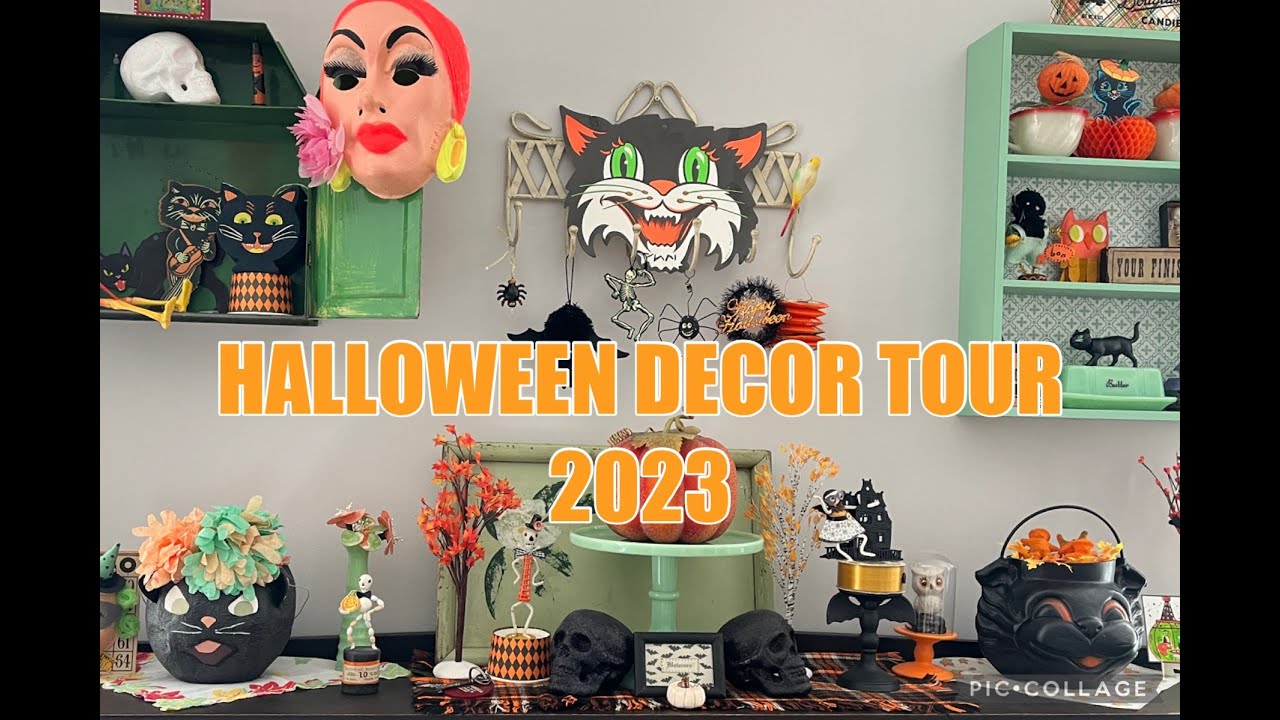 Vintage Halloween Decor House Tour 2023! YouTube