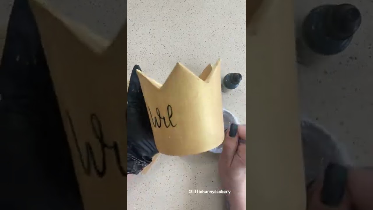How to make a gumpaste/fondant crown for cake decorating