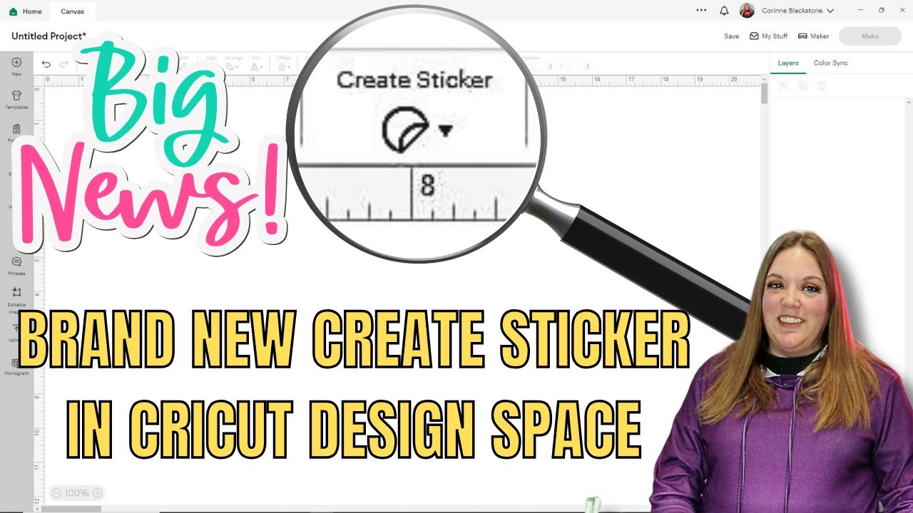 How to Make Stickers with Cricut Print then Cut - Sarah Maker