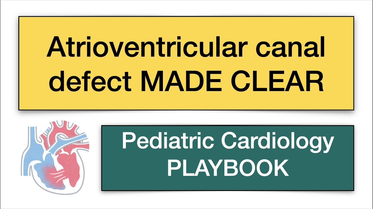 [5 mins] Atrioventricular (AV)  canal defect MADE CLEAR by Pediatric Cardiology PLAYBOOK