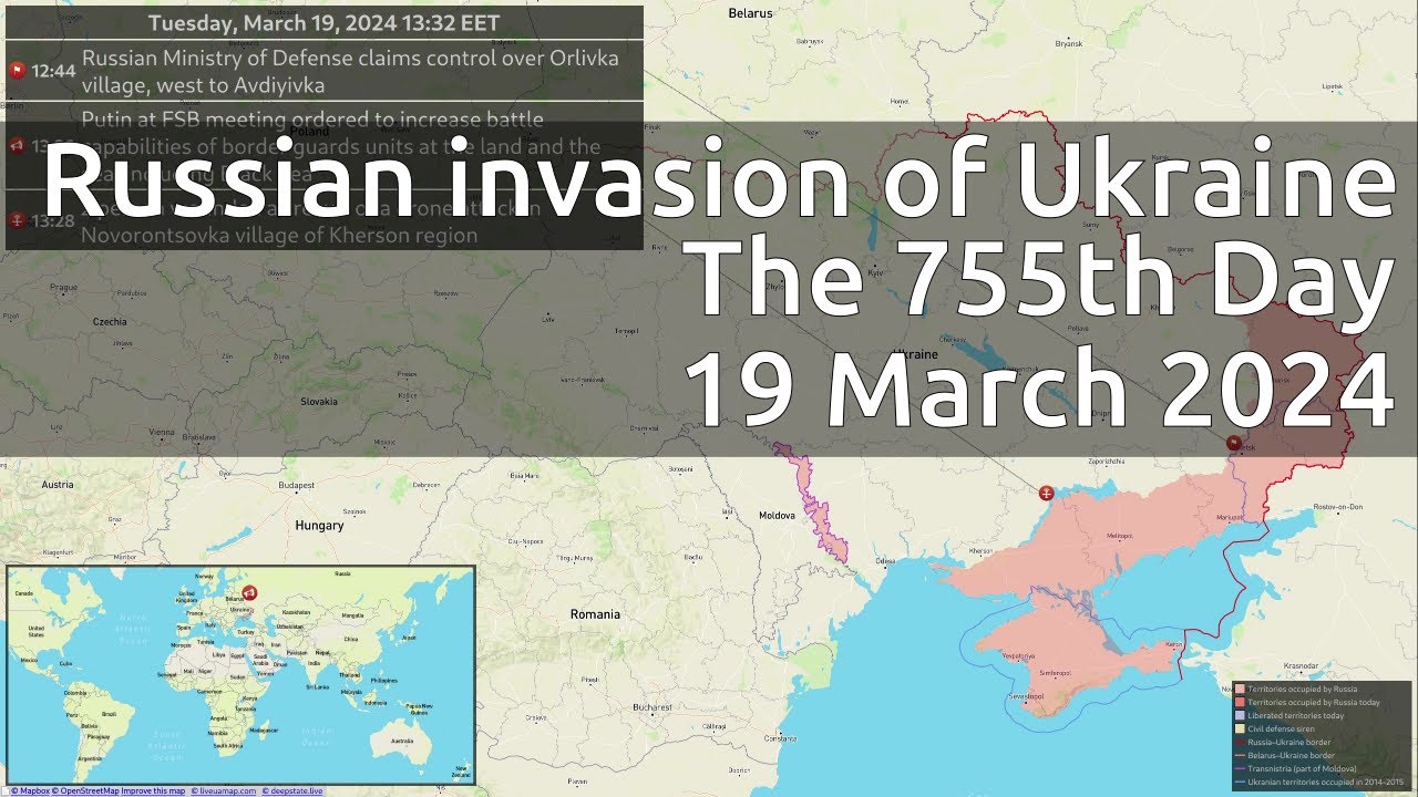 Russian invasion of Ukraine. The 755th Day (19 March 2024)