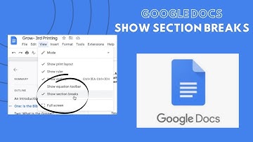 How To Show Section Breaks In Google Docs