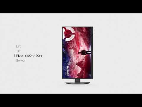 Miniatura del video del prodotto LENOVO - Monitor WLED FHD 27" LEGION 27-10-Raven black