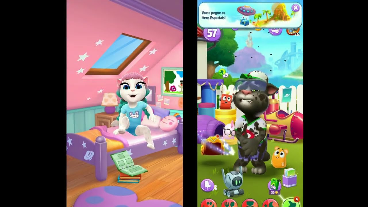 ANGELA e TOM juntos na diversão!!!!  (jogo/gameplay)