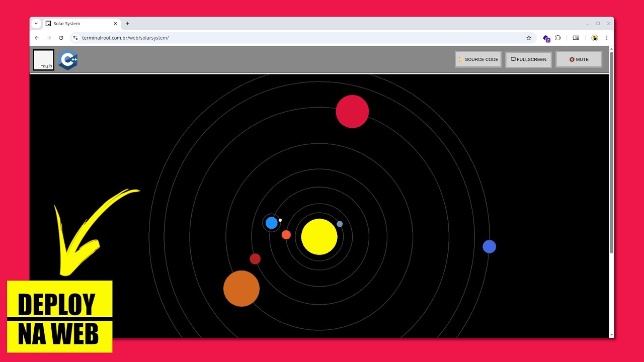 Como Criar uma Animação do Sistema Solar com C++ e Raylib