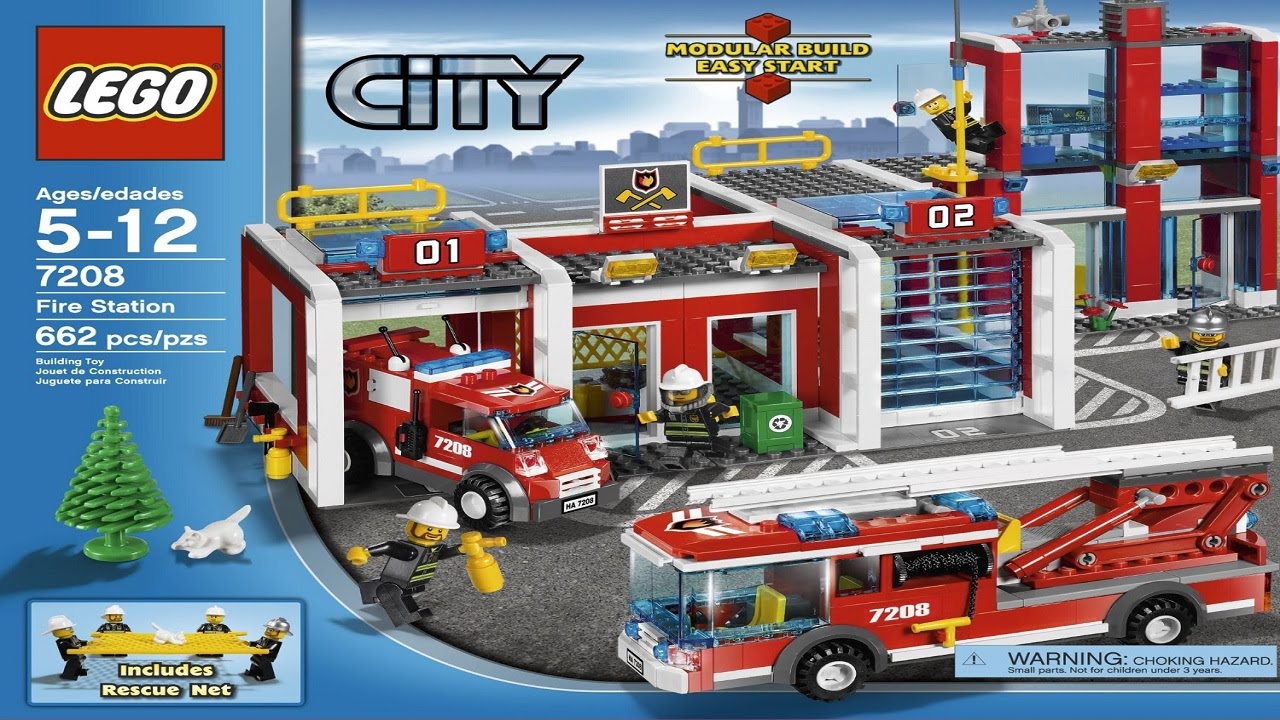 En del Ulejlighed Tilbageholde 7208 LEGO Fire Station City Fire (instruction booklet) - YouTube
