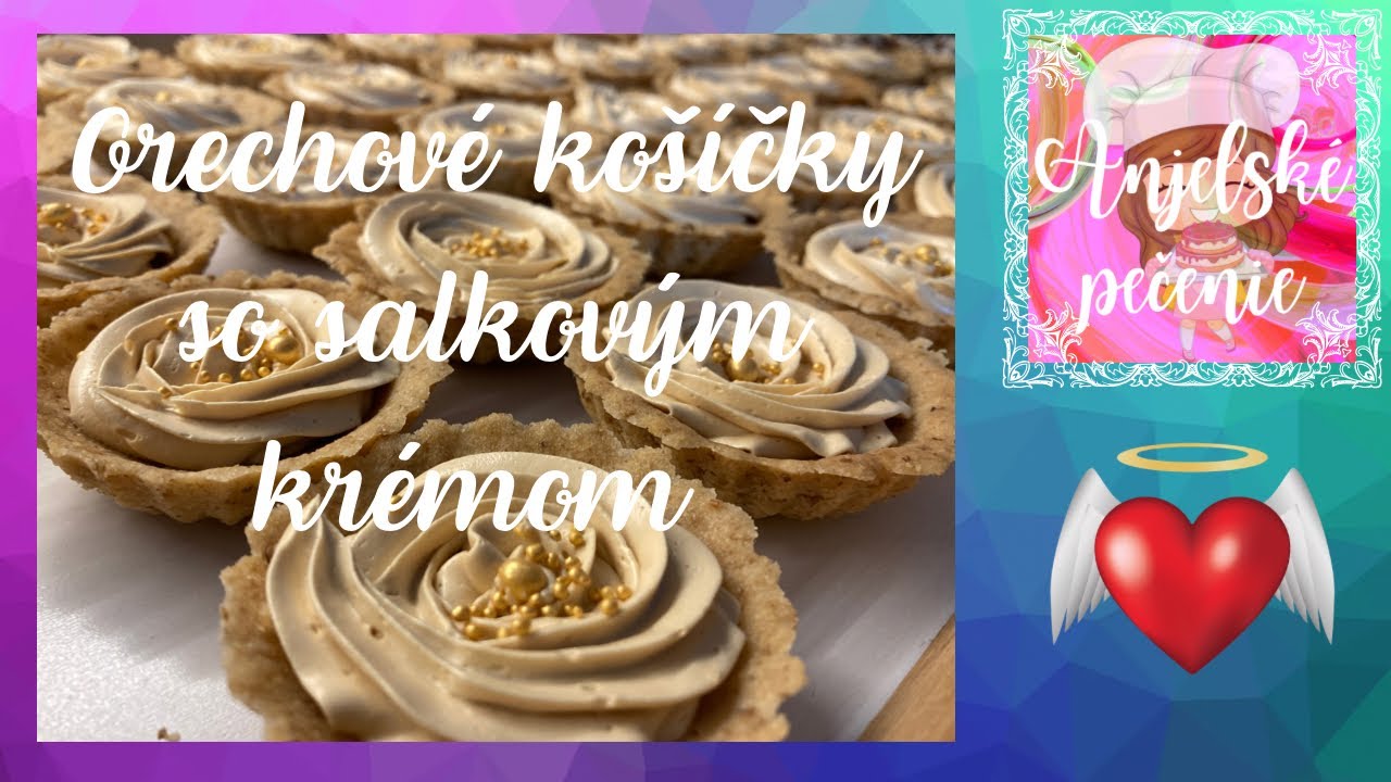 Orechové košíčky so salkovým krémom