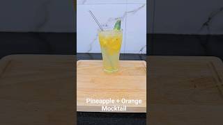 Pineapple + Orange Mocktail shortvideo recipe shorts mocktail pineapple orange tasty drink