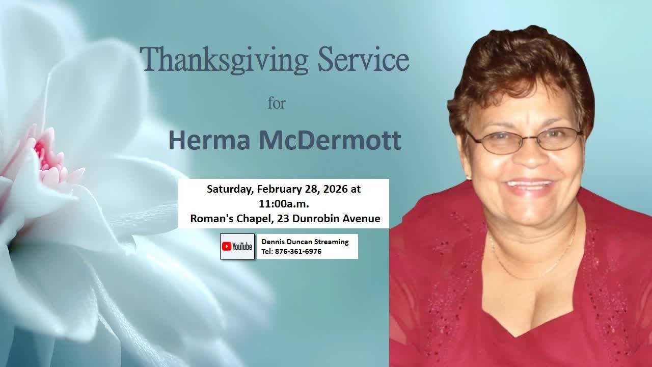 Thanksgiving Service for Herma McDermott
