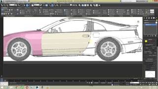 3d Studio Max nissan 300 zx Modeling Tutorial Part 9