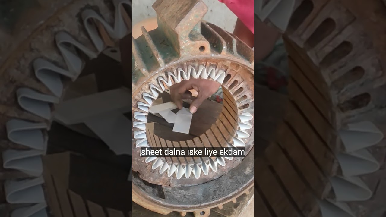 Insulation Paper Application in Motor Stator