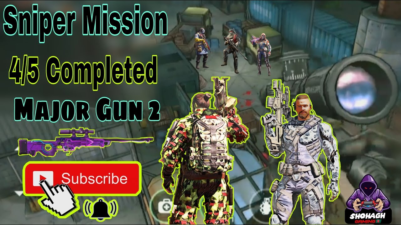 Sniper Mission 4/5 Completed Major Gun 2 Android Gameplay War On  Terror