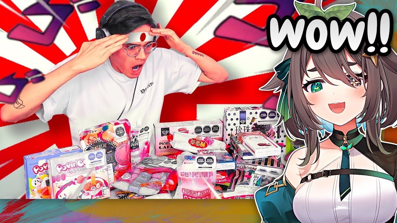 Meica REACCIONA a El Mariana PROBANDO DULCES JAPONESES