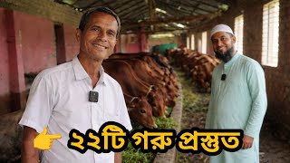 “২৫ বছরের অভিজ্ঞ খামারি আমিনুল ইসলাম | ২২টি দেশি গরু কুরবানীতে প্রস্তুত”