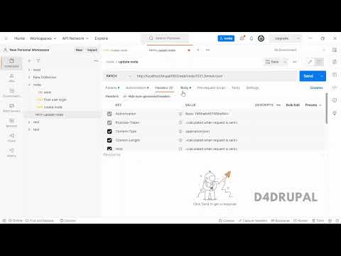 How to use patch method to update node with Rest API Drupal 10, Drupal 9 | D4Drupal