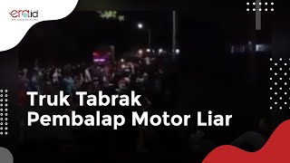 Truk Tabrak Pembalap Lari Liar, Tewas Di Tempat