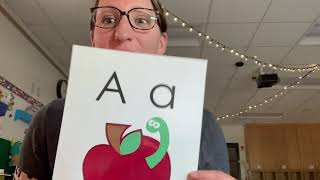 Letter A visual phonics