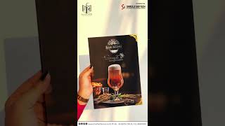 Premium Luxury Bar Menu Designs | Fine Fold Menus by Shreeji Softech #restaurantbranding