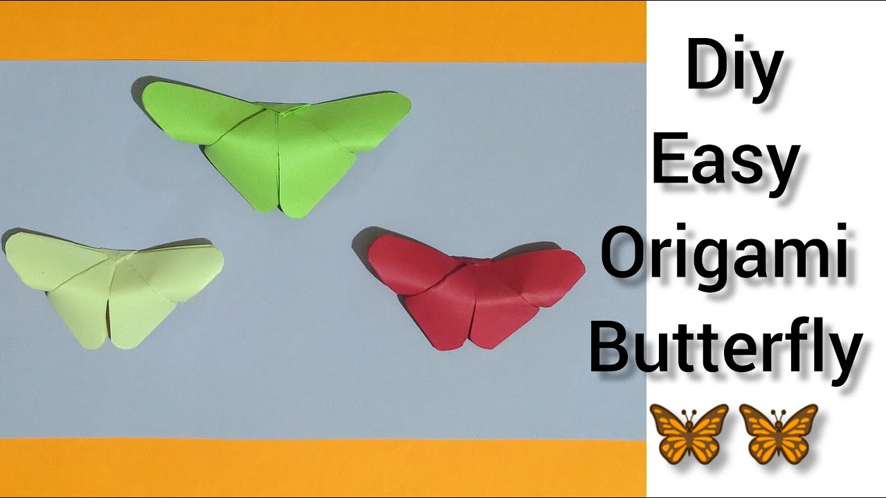 3D Paper Butterfly How to make Origami Paper Butterflies Paper