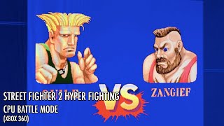 STREET FIGHTER 2 HYPER FIGHTING: CPU BATTLE MODE GUILE VS ZANGIEF (XBOX 360) #228