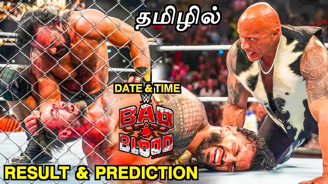 WWE BAD BLOOD 2024 LIVE HIGHLIGHTS ! Returns Surprise | BAD BLOOD WINNER RESULTS In TAMIL