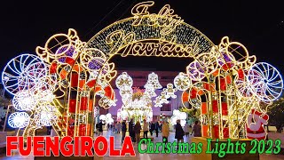 Fuengirola Christmas Lights 2023 Spain Christmas Walking Tour [4K]