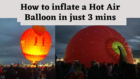 Learn how to inflate a Hot Air Balloon in just 3 mins - Preparation and Take Off
