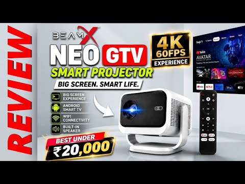 Best Projector Under ₹20,000 in India 🇮🇳 | 4K Support Projector Review 2026 | Budget Home Theater