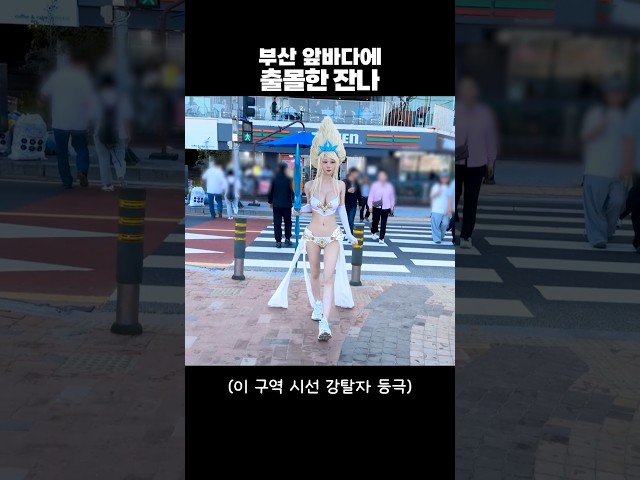 부산 앞바다에 출몰한 잔나