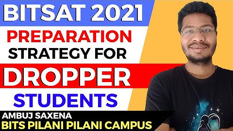 BITSAT Strategy: DROPPER Students | Fast Way To Complete Syllabus 🔥| Mistakes To Avoid | BITSAT 2021