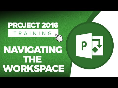 Microsoft Project 2016 Tutorial - Navigating the Project 2016 Workspace