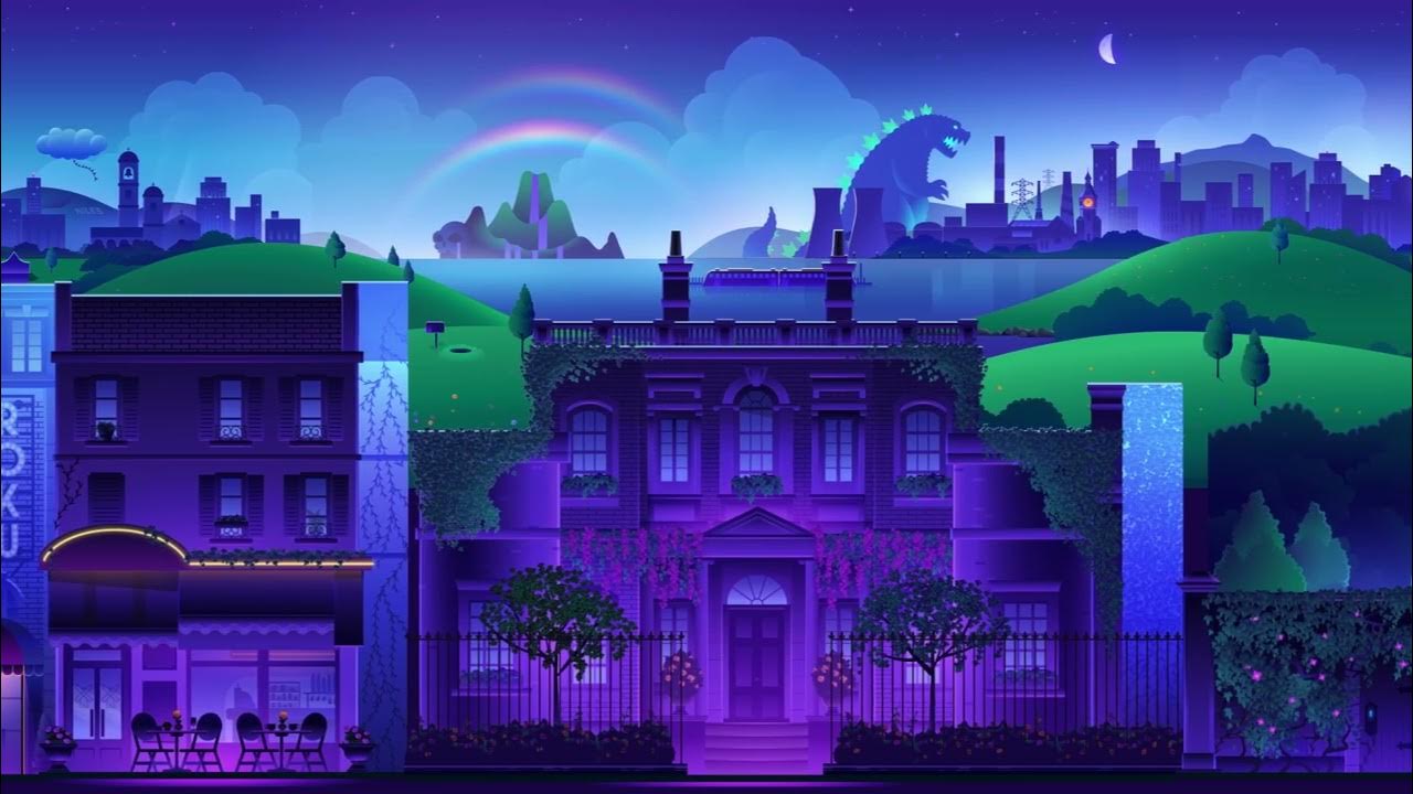 Roku City screensaver Spring 2023 YouTube