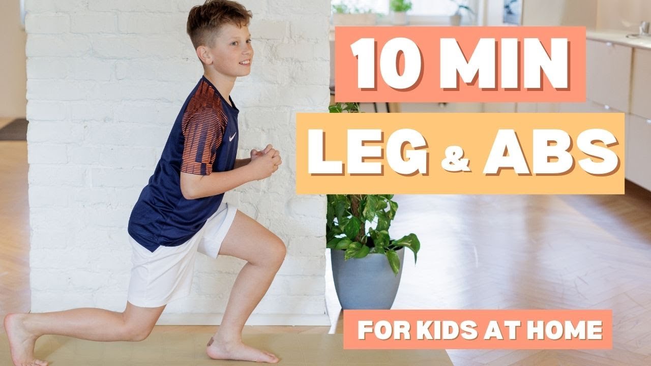 10 MIN KIDS WORKOUT | Leg & Abs workout