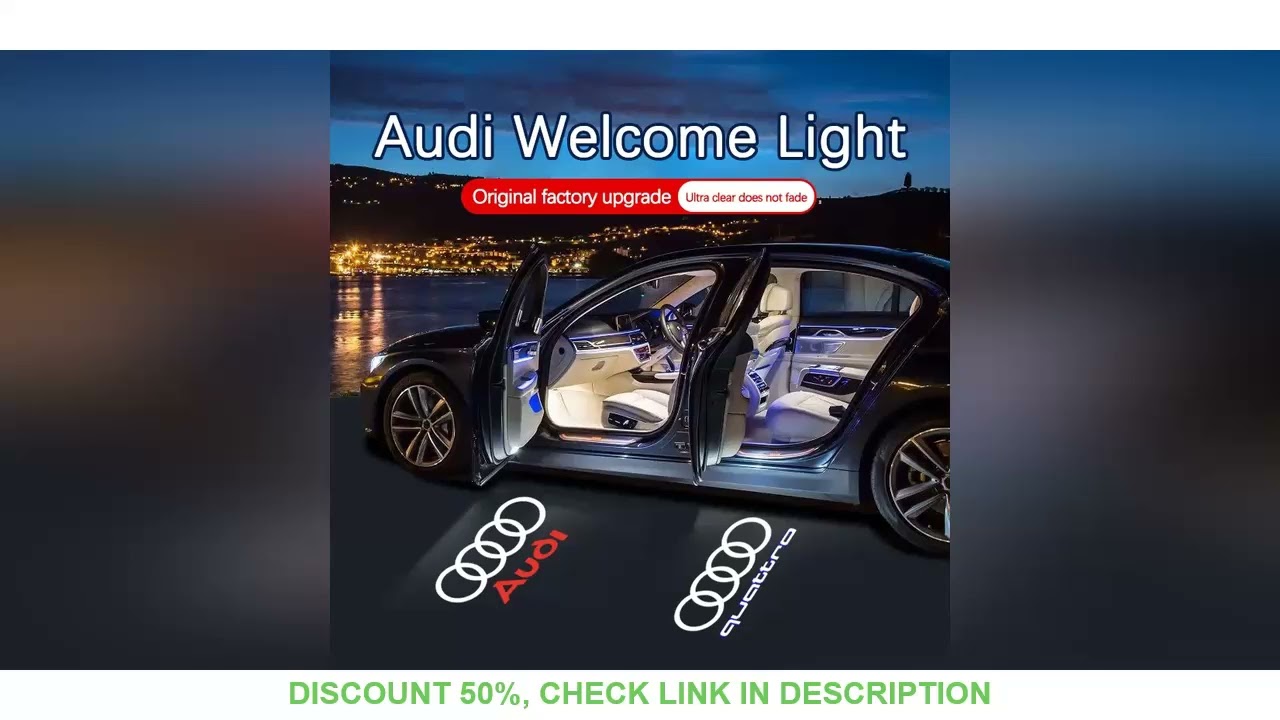 Led Car Door Welcome Light Logo Projector Laser For Audi A1 A3 A4 A5 A6 B5 B6 B7 B8 C5 C6 C7 A7 A8 Q