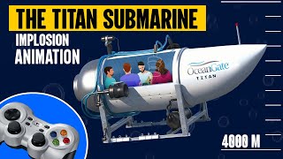 The Titan OceanGate Submarine Implosion | Animation | Titanic Ship Wreck