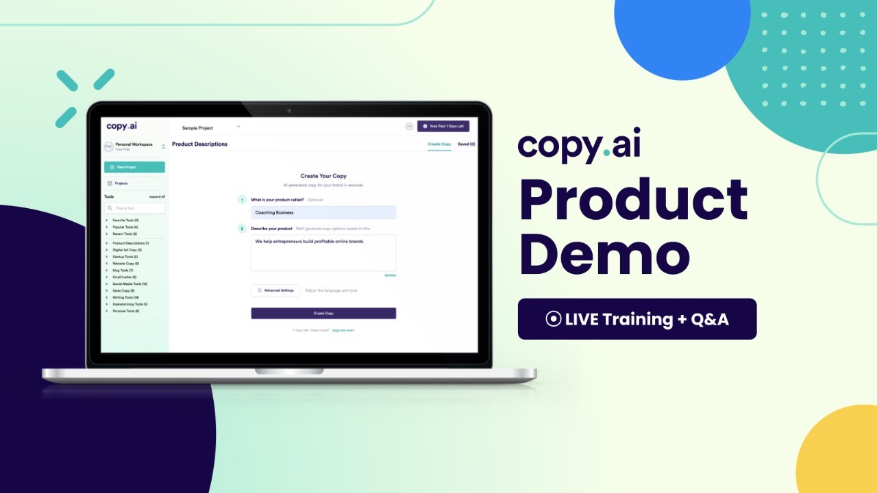 CopyAI Demo #46: 10x Your Content Output With AI
