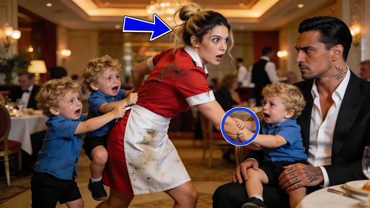 The Mafia Boss's Triplets Said Their First Words — They Pointed At The Waitress and Called Her Mom