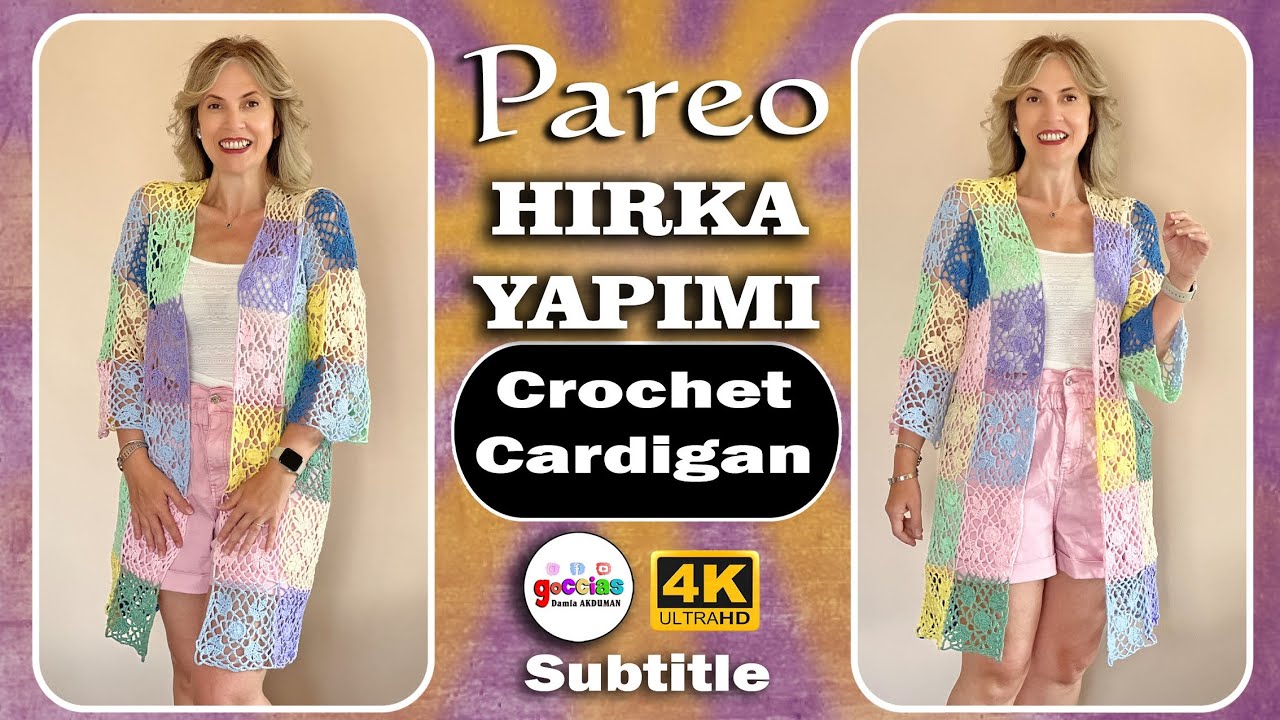 PAREO HIRKA YAPIMI - Pareo Crochet Cardigan - Subtitle