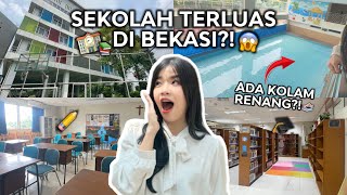 KELILING SEKOLAH TERLUAS DI BEKASI?!😱 | TOUR SEKOLAH SMAK PENABUR HARAPAN INDAH📚🎓