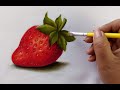 How to Paint a Strawberry / Como Pintar Una Fresa