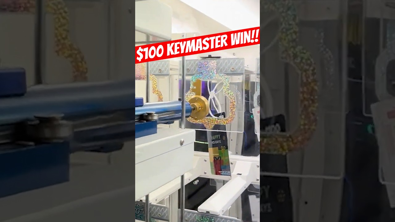 $100 Gift Card KeyMaster WIN! #shorts #keymaster #stacker #arcadegames #arcadegame
