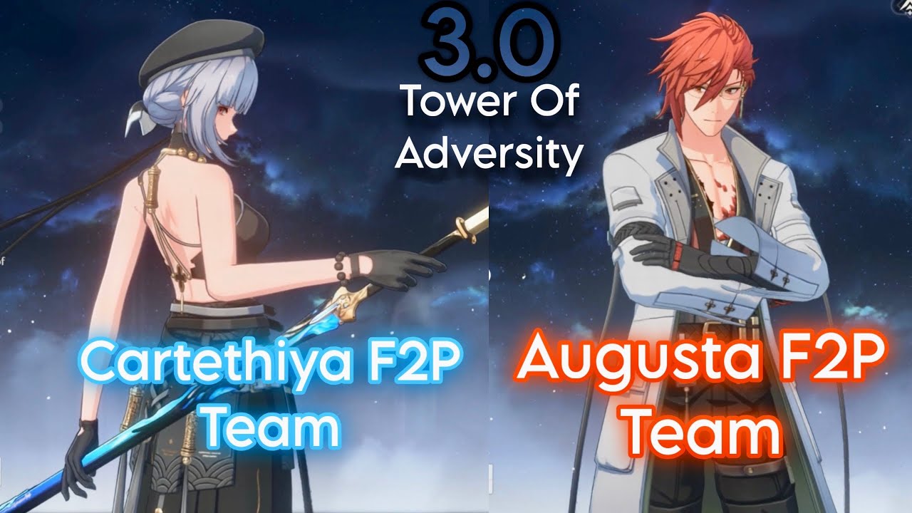 S0 Cartethyia F2P Team / Augusta F2P Team / Wuwa Toa Wuthering Waves 3. ...