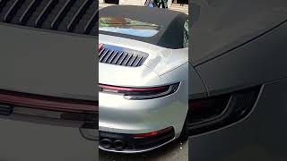 Silver Porsche 911 Cabriolet near Piccadilly Circus Station London #london #shorts