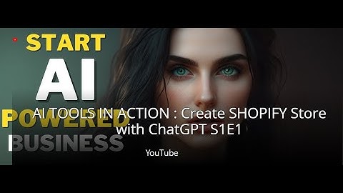 AI TOOLS IN ACTION Create SHOPIFY Store with ChatGPT S1E1 AI ( Artificial intelligence )